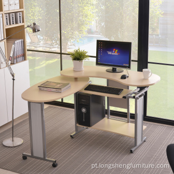 Mesa de canto em forma de L Mesa para escritório Computador de mesa